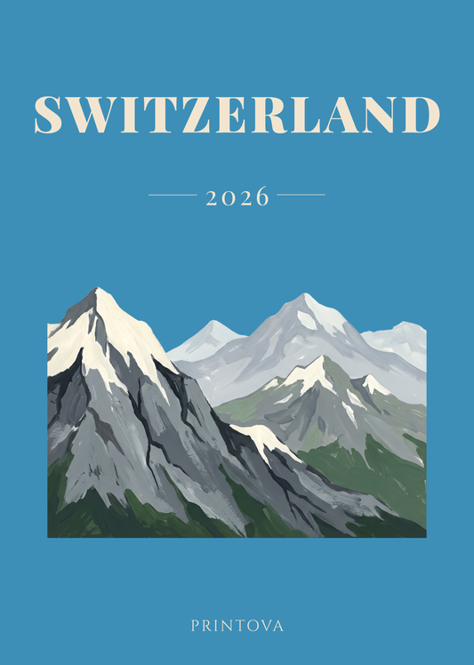 Printova Switzerland hardcover travel album